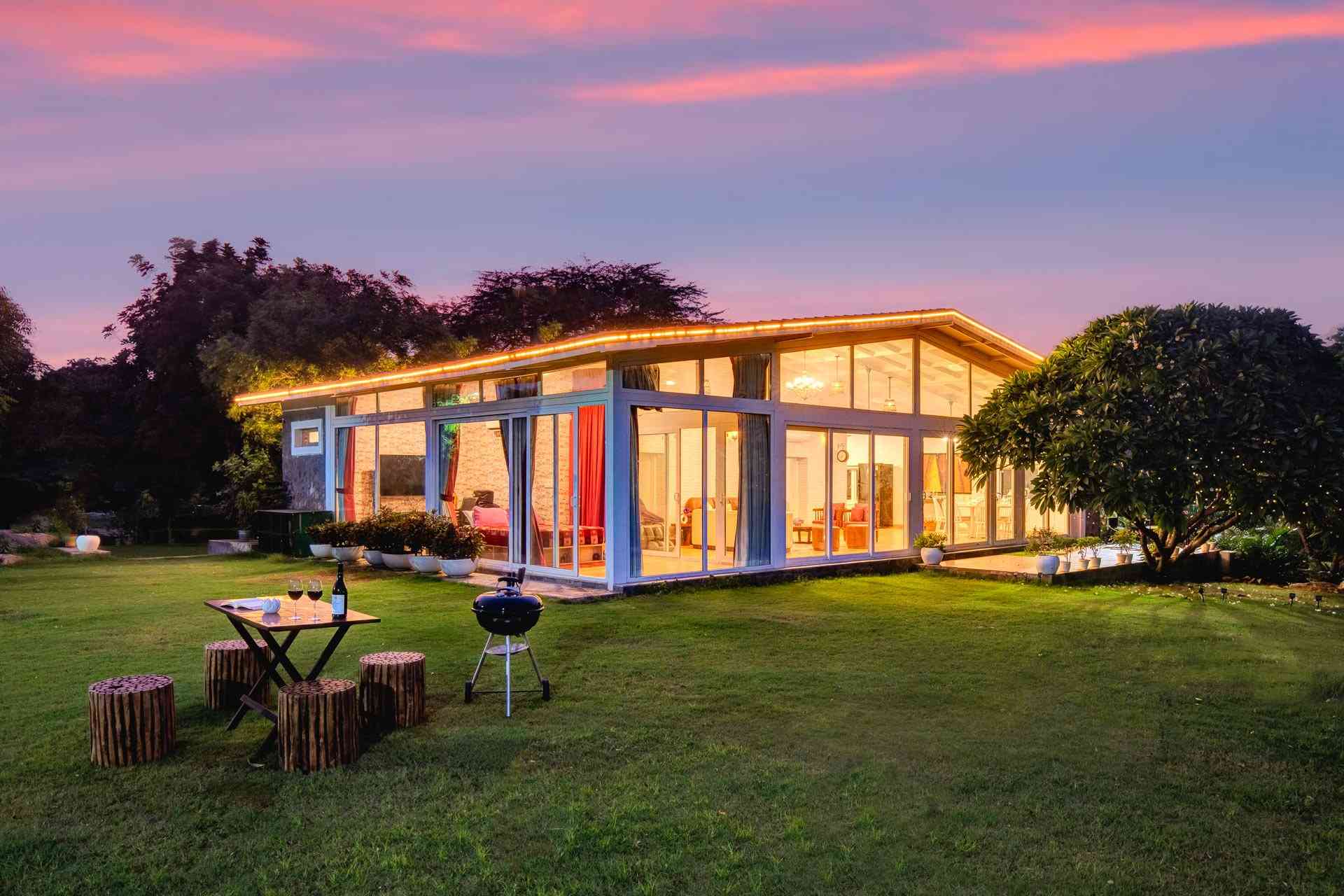 Glass Pavilion at Dusk · Shankarpally